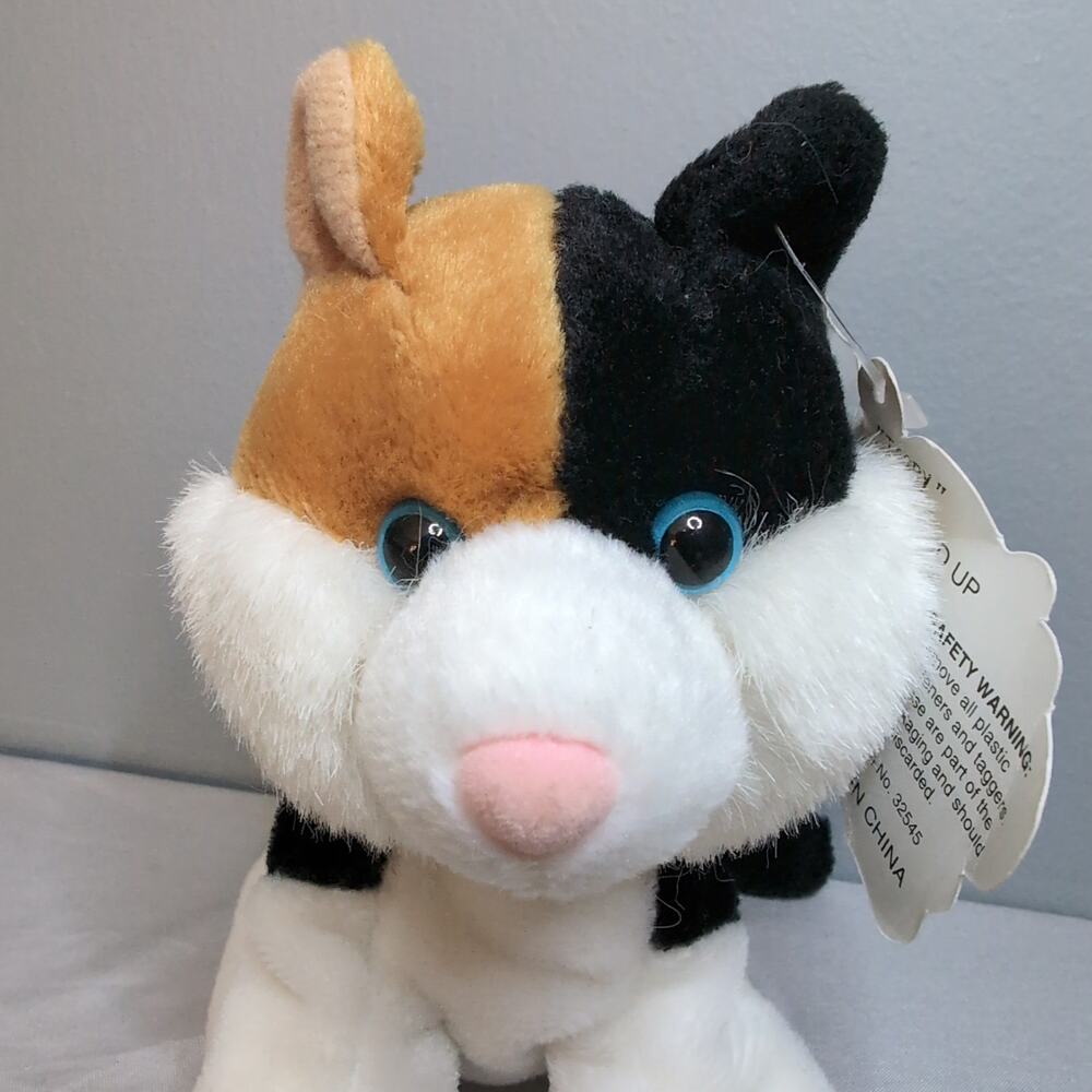 GAF Great American Fun Bean‎ Sprouts Plush Beanbag Calico Cat Tagged Tabby 32545